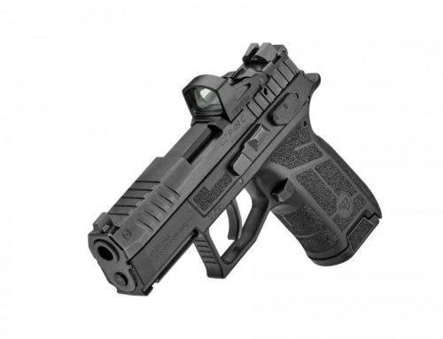 CZ P‑09C Nocturne – kompakt, RDO‑kész DA/SA pisztoly lőtéren (9×19)